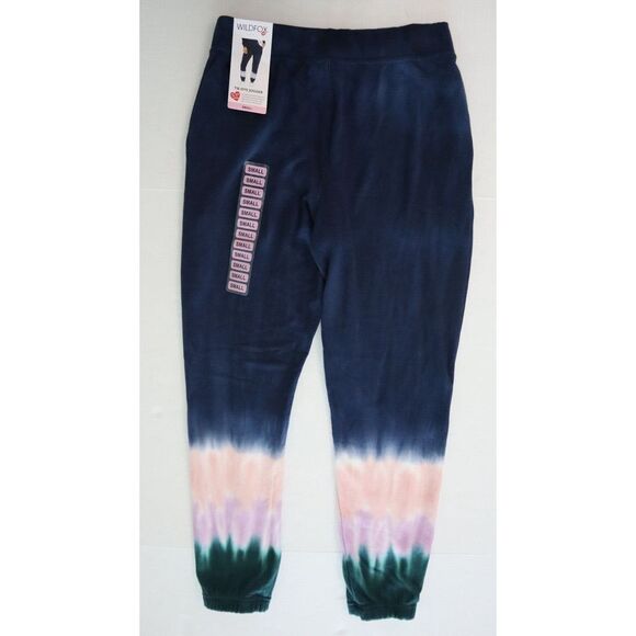 Wildfox Women's Sz Small Tie Dye French Terry Relaxed Fit Jogger Sweatpants $118 - Picture 2 of 10